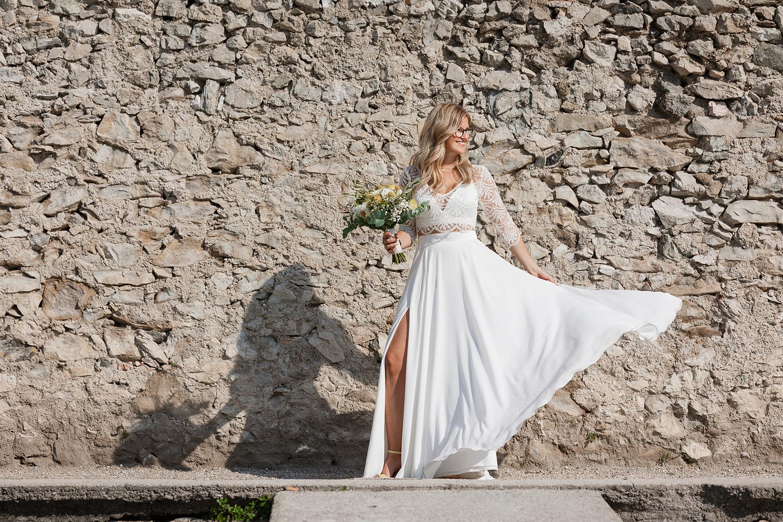 Bride portrait during a Limone sul Garda wedding on Lake Garda
